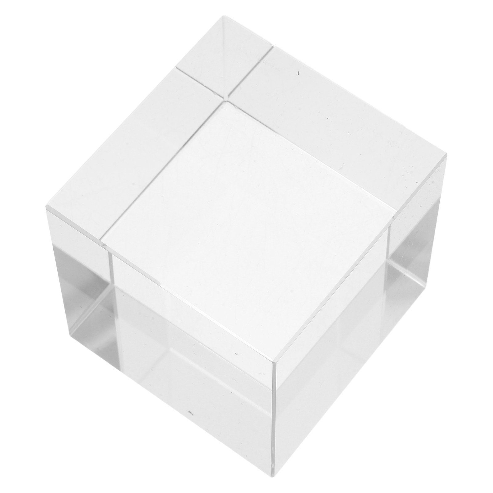 Book Weight Glass - Square Crystal Paperweight Clear Heavy Decorative