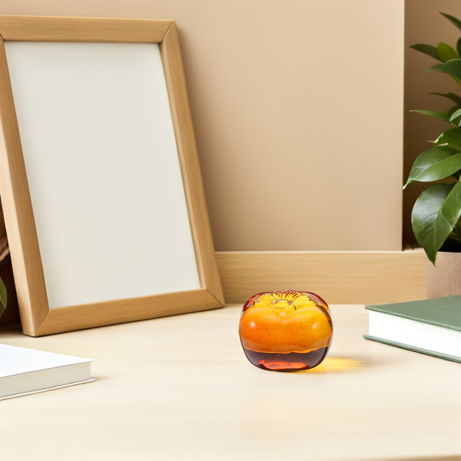 Heavy-Duty Glass Persimmon Pap - огляд і ціна Paper Weight Crystal