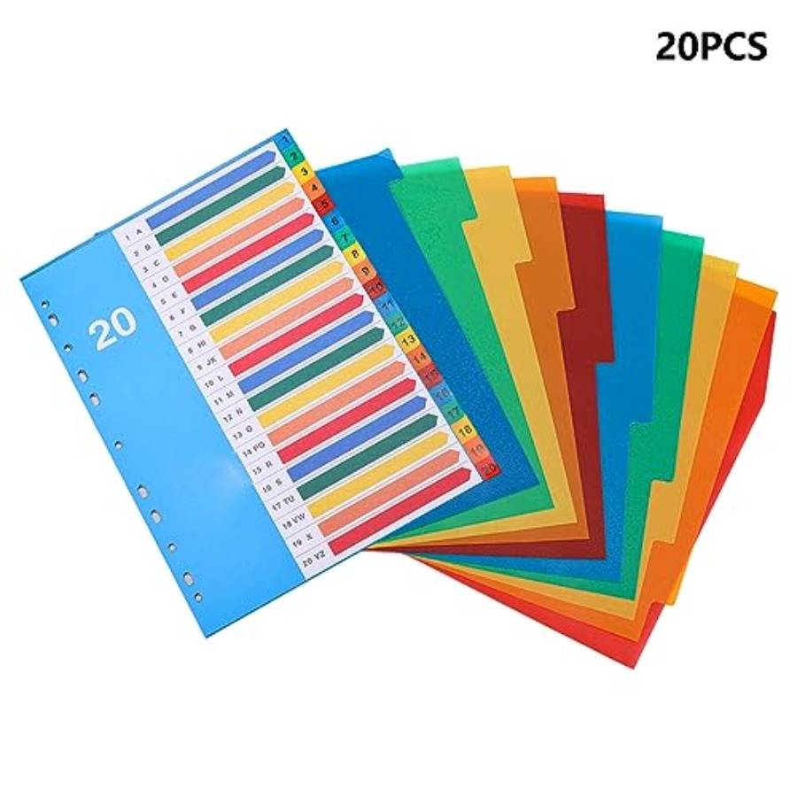 Binder Dividers, 20 Tabs, Cust - огляд і ціна Tab Divider A4