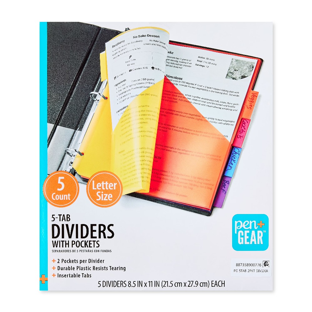 Vibrant Color Index Tab Divide - огляд і ціна Tab Divider A4