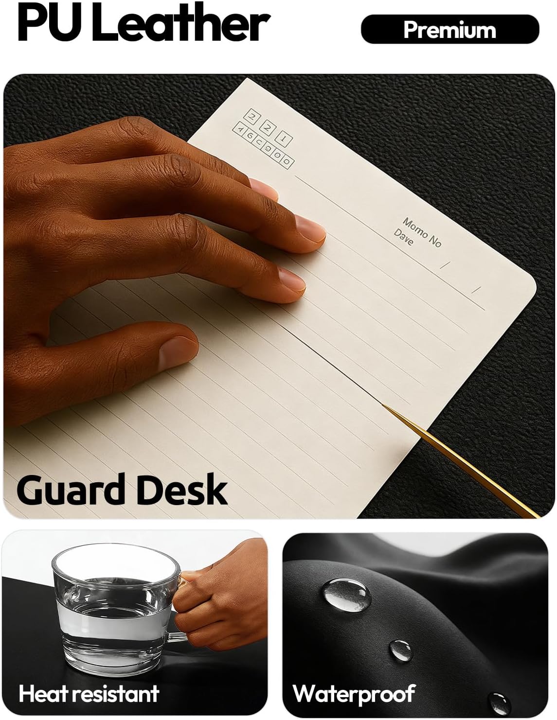 Leather Office Desk Pad Protec - огляд і ціна Leather Desk Pad