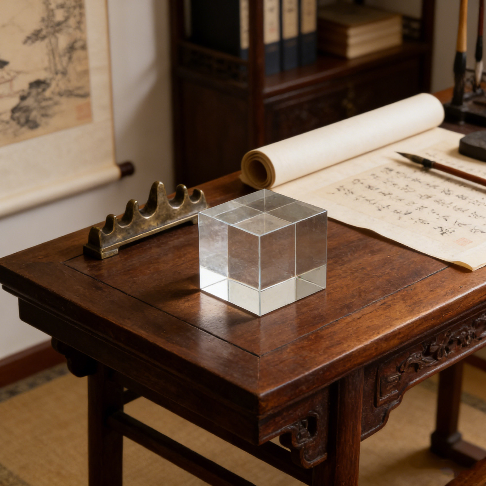 Square Clear Crystal Paperweig - огляд і ціна Book Weight Glass