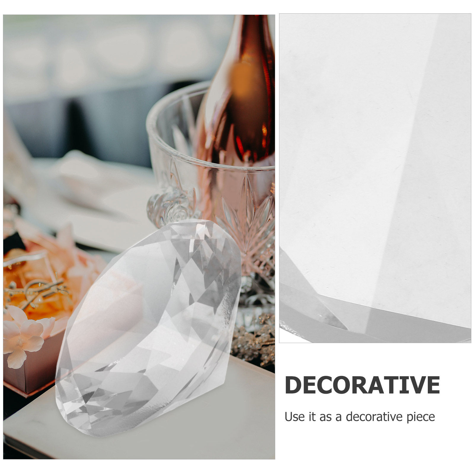 Giant Clear Acrylic Decorative - огляд і ціна Paper Weight Crystal