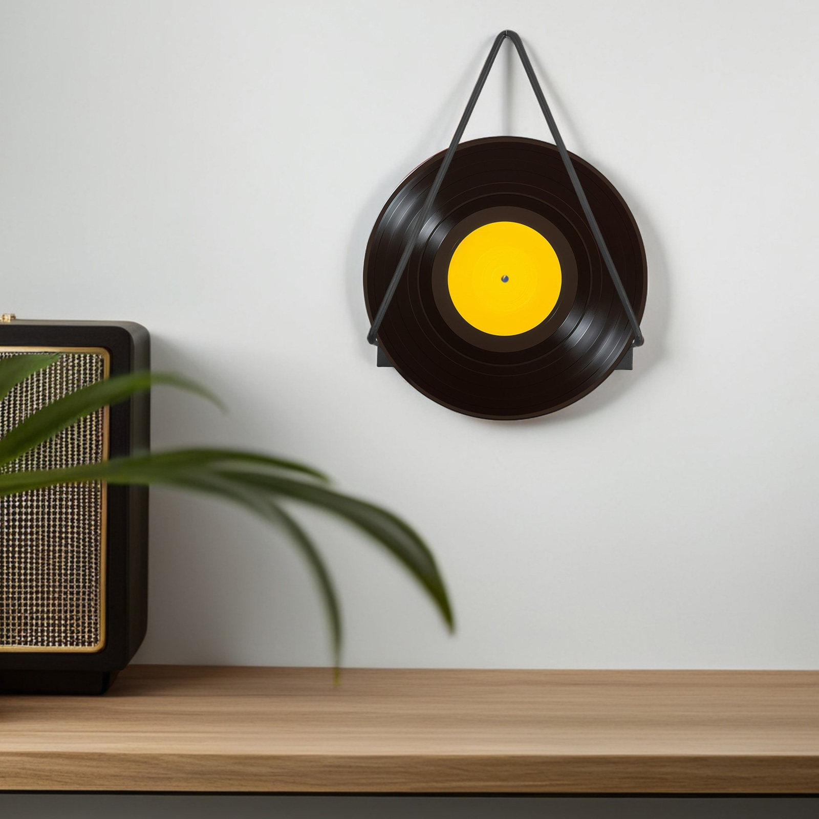 Black Metal Wall Mount Vinyl R - огляд і ціна Magazine Holder Rack