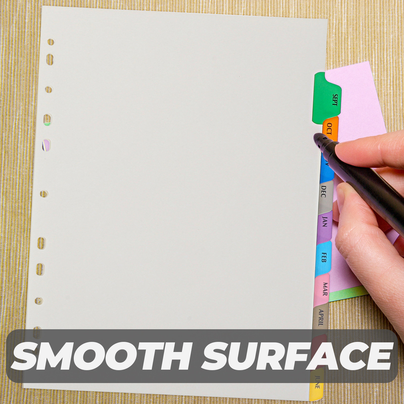 12 Sheets Thick Detachable Bin - огляд і ціна Tab Divider A4
