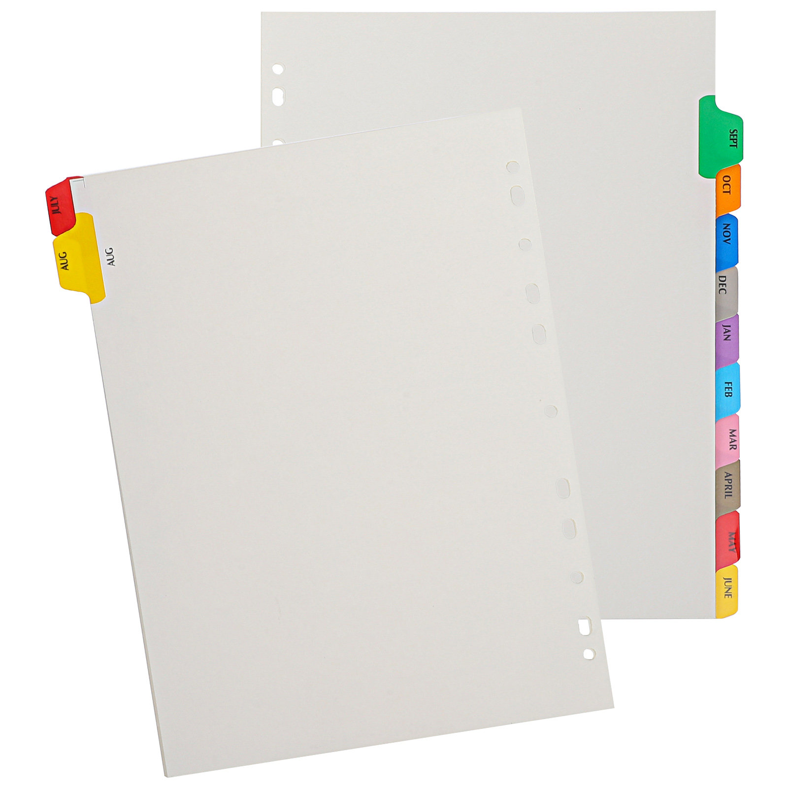 12 Sheets Thick Detachable Bin - огляд і ціна Tab Divider A4