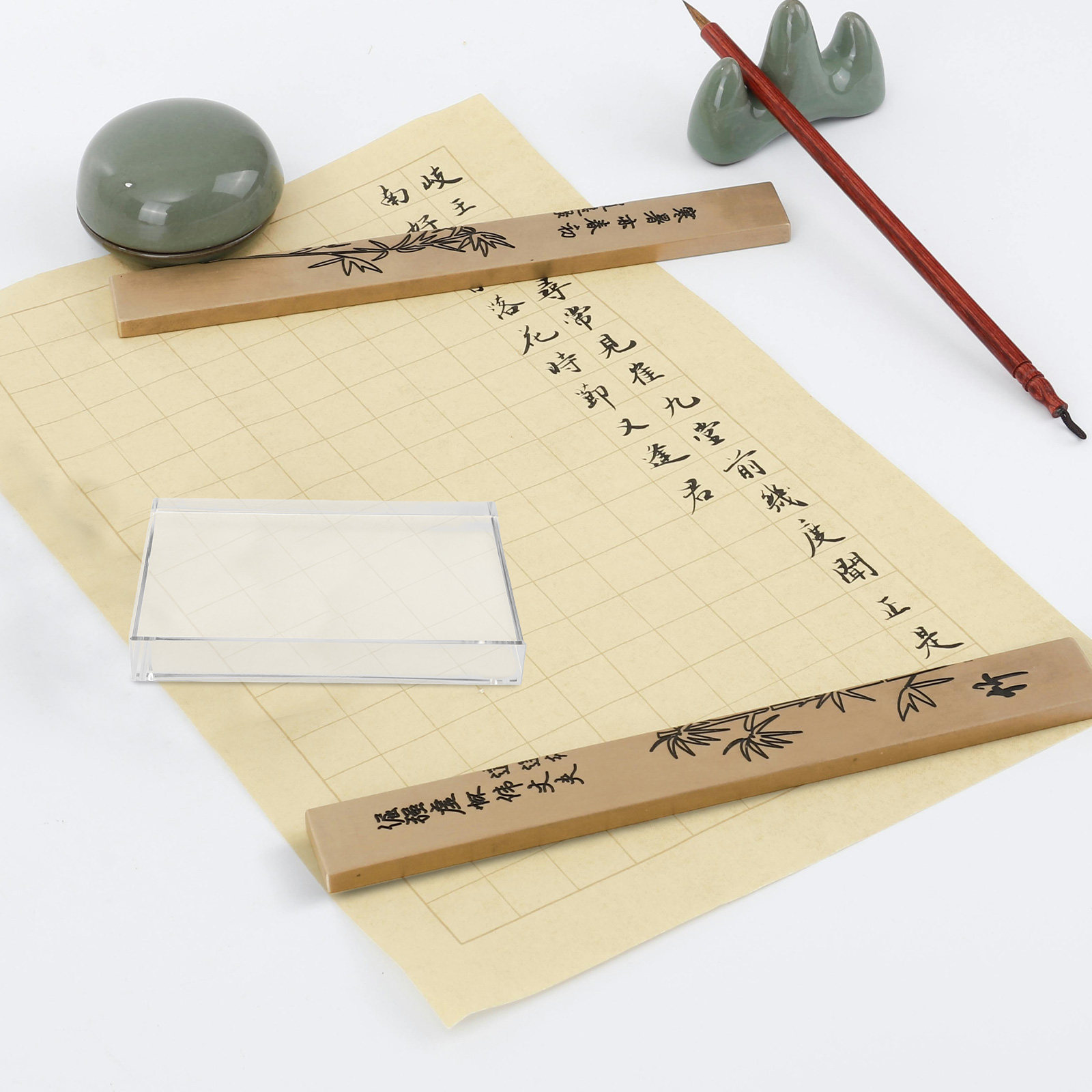 Crystal Clear Glass Square Pap - огляд і ціна Paper Weight Crystal