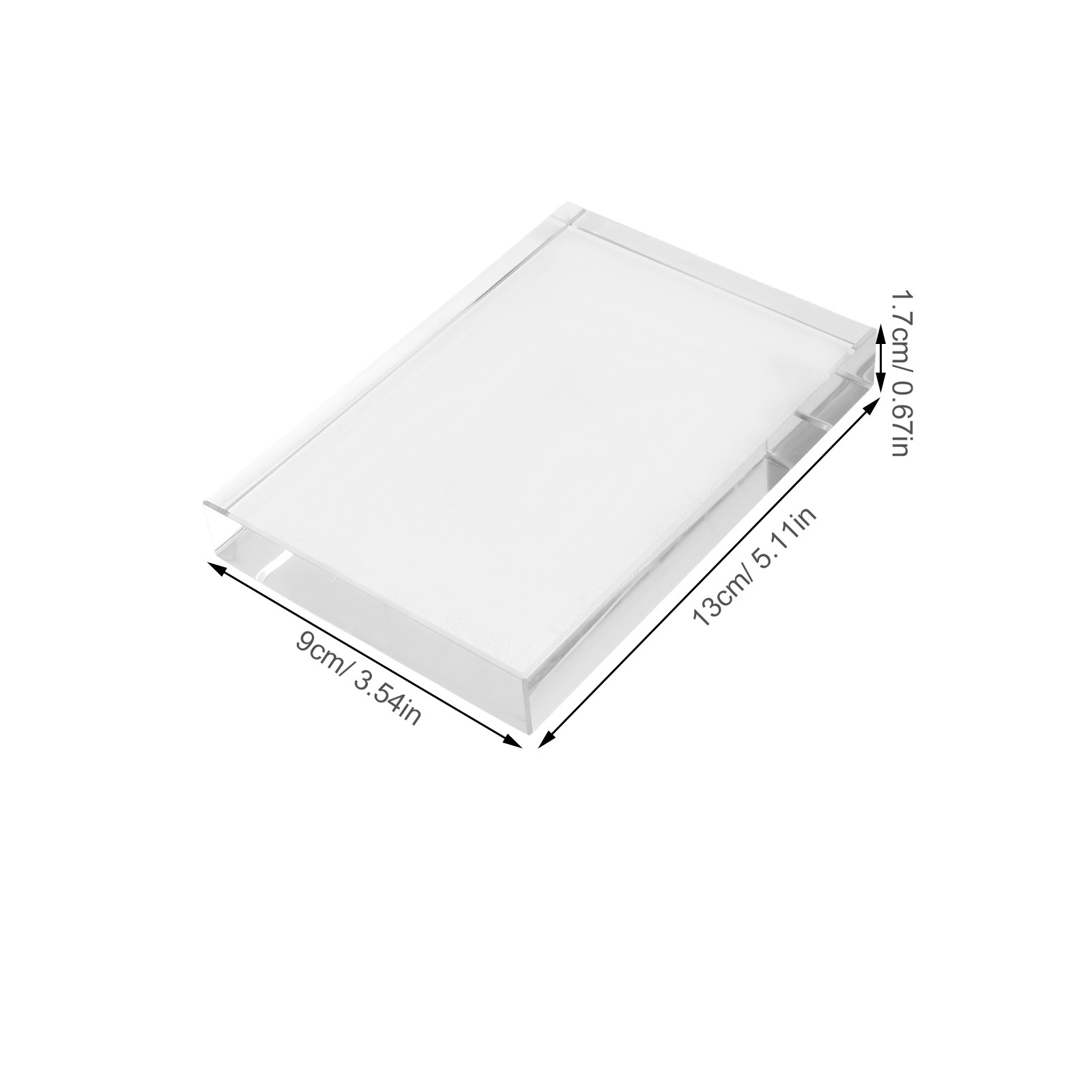 Crystal Clear Glass Square Pap - огляд і ціна Paper Weight Crystal