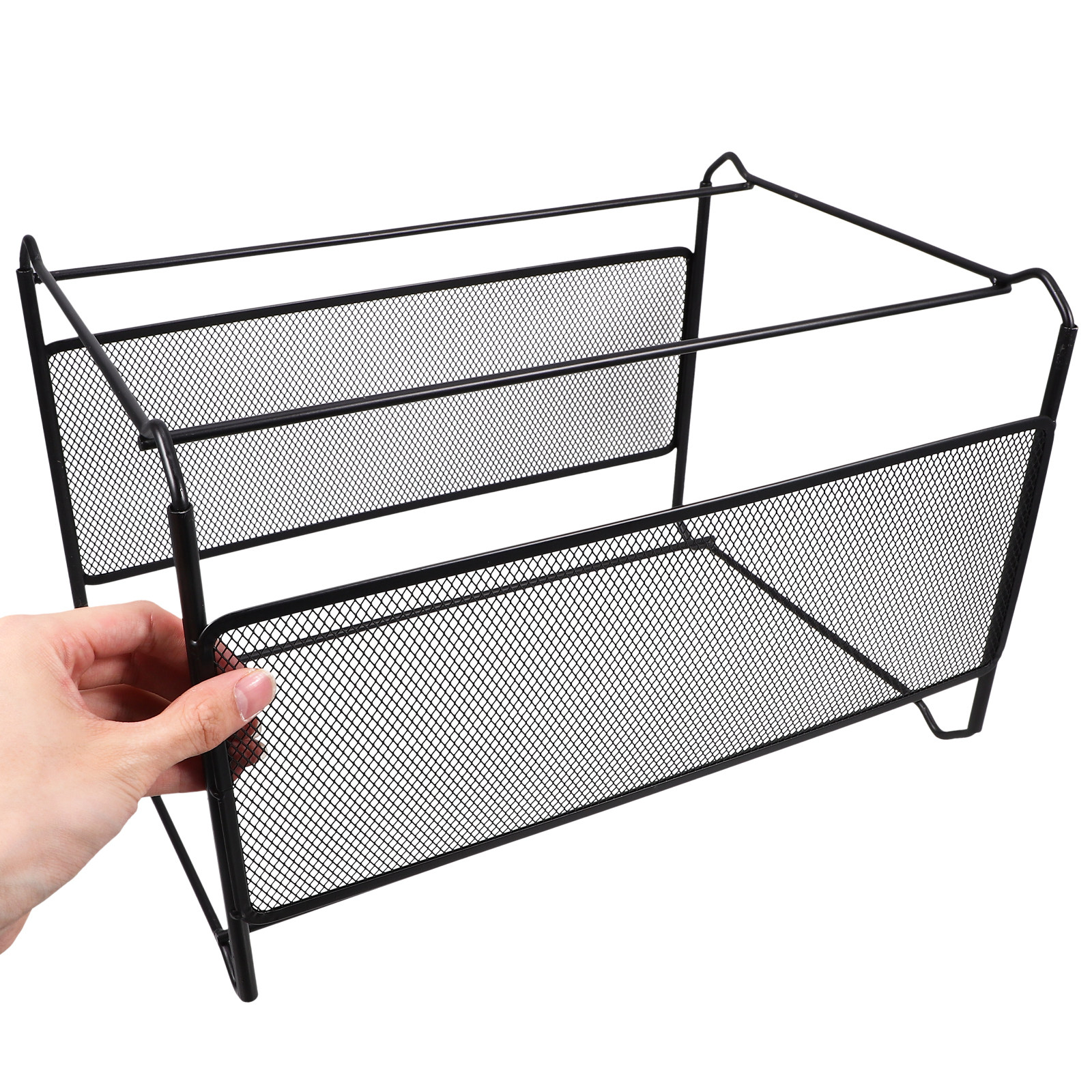 Iron Mesh File Storage Rack Bo - огляд і ціна Magazine Holder Rack