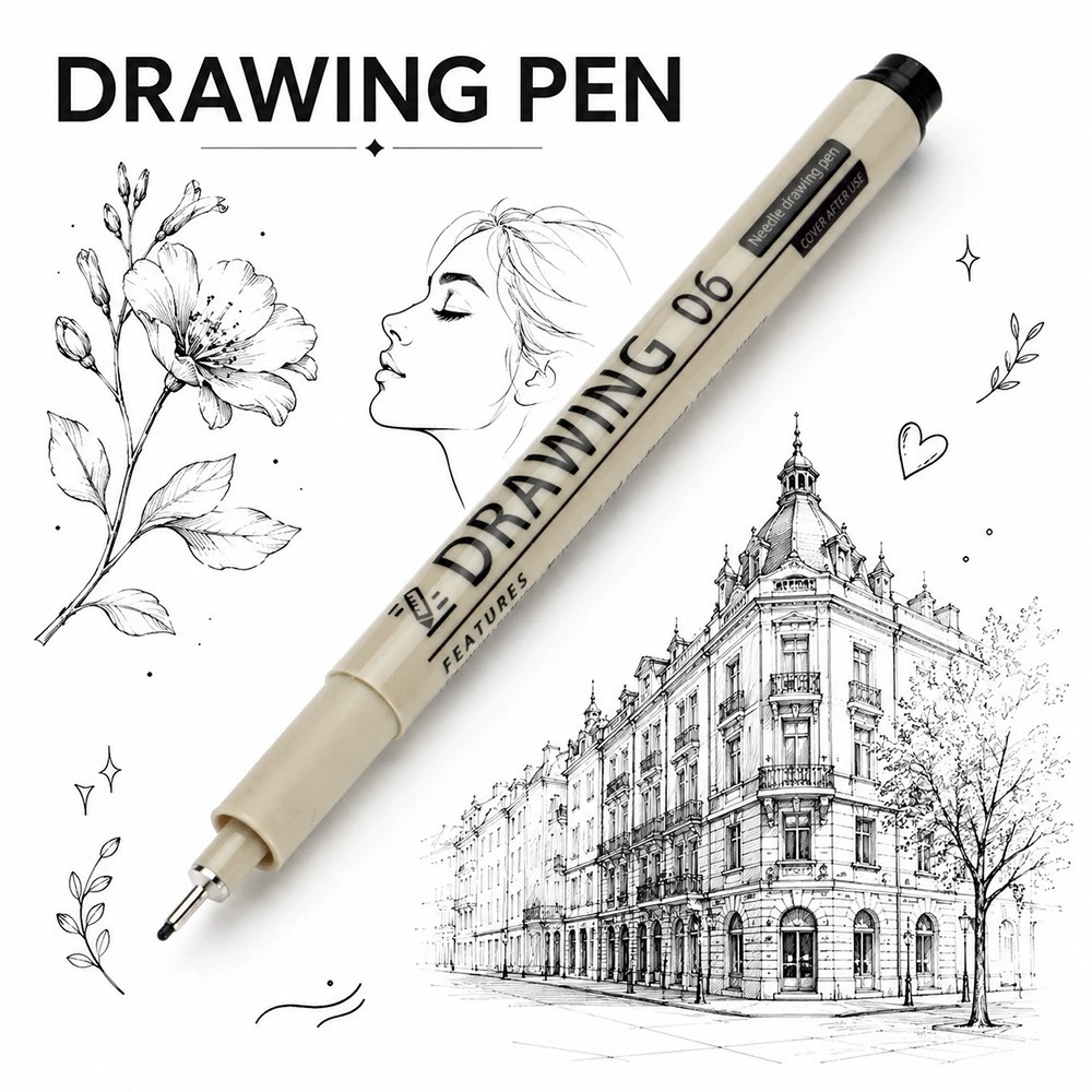 12Pcs Pigment Liner Art Marker - огляд і ціна Correction Pen Fine