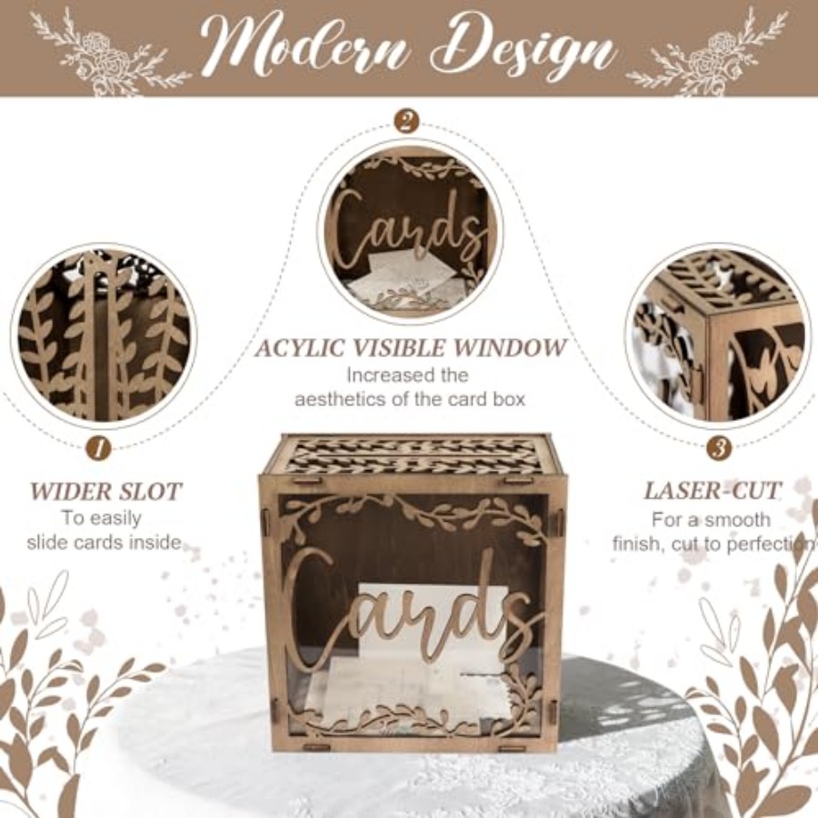 Wedding Card Box wit ow, wn Wo - огляд і ціна Card Index Box