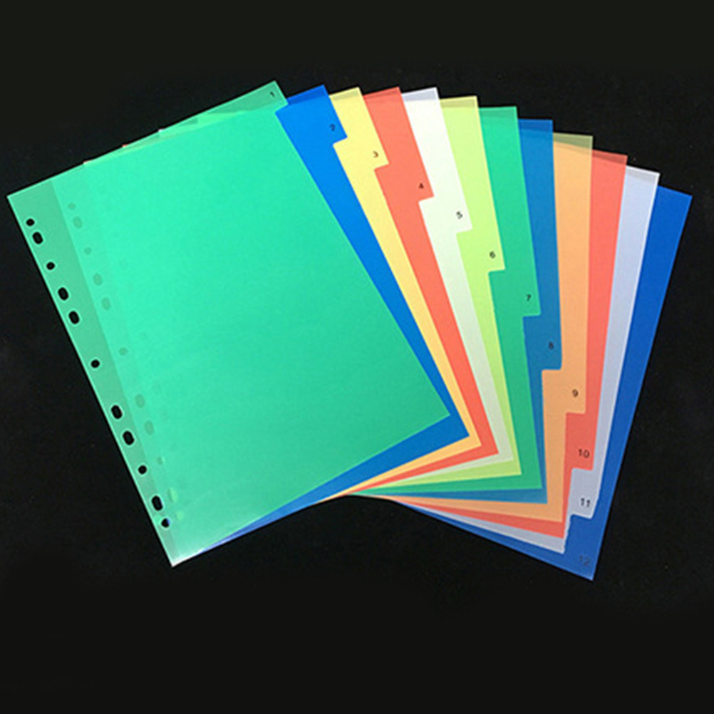 40Pcs A4 Multi Color Binder Di - огляд і ціна Tab Divider A4