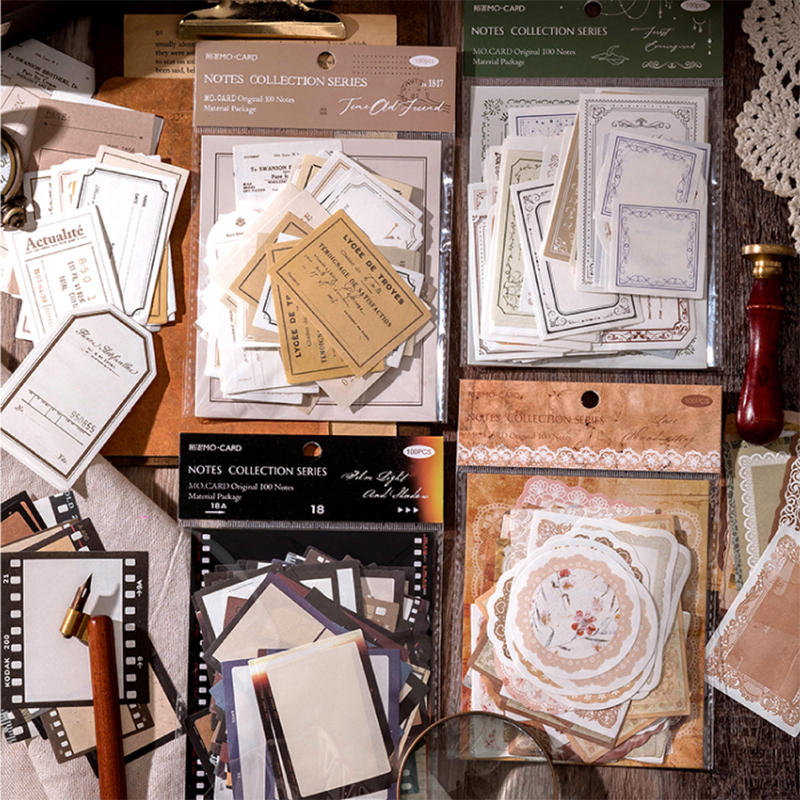 100Pcs/Pack Vintage Notes Mate - огляд і ціна Ink Blotter Paper