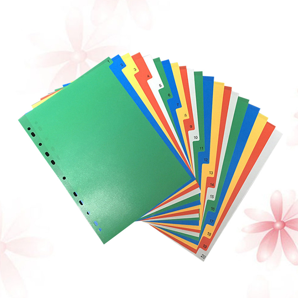 40Pcs Multi Color A4 Index Tab - огляд і ціна Tab Divider A4