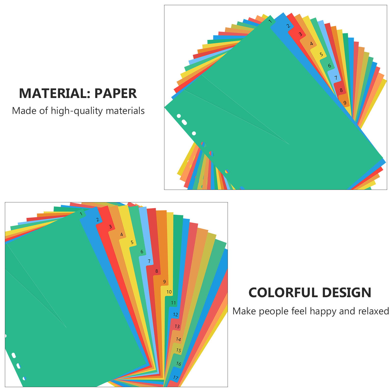 20 Pages A4 Colorful Plastic T - огляд і ціна Tab Divider A4