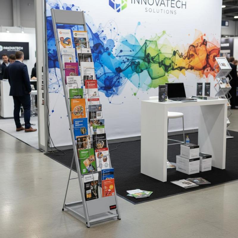 Brochure Display Rack, 10 Pock - огляд і ціна Magazine Holder Rack