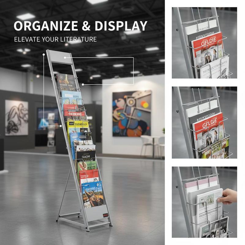 Brochure Display Rack, 10 Pock - огляд і ціна Magazine Holder Rack