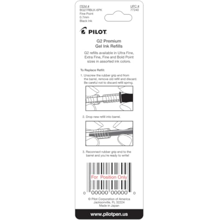 G2 Gel Ink Refills, 0.7 mm,,Pa - огляд і ціна Gel Refill Pack