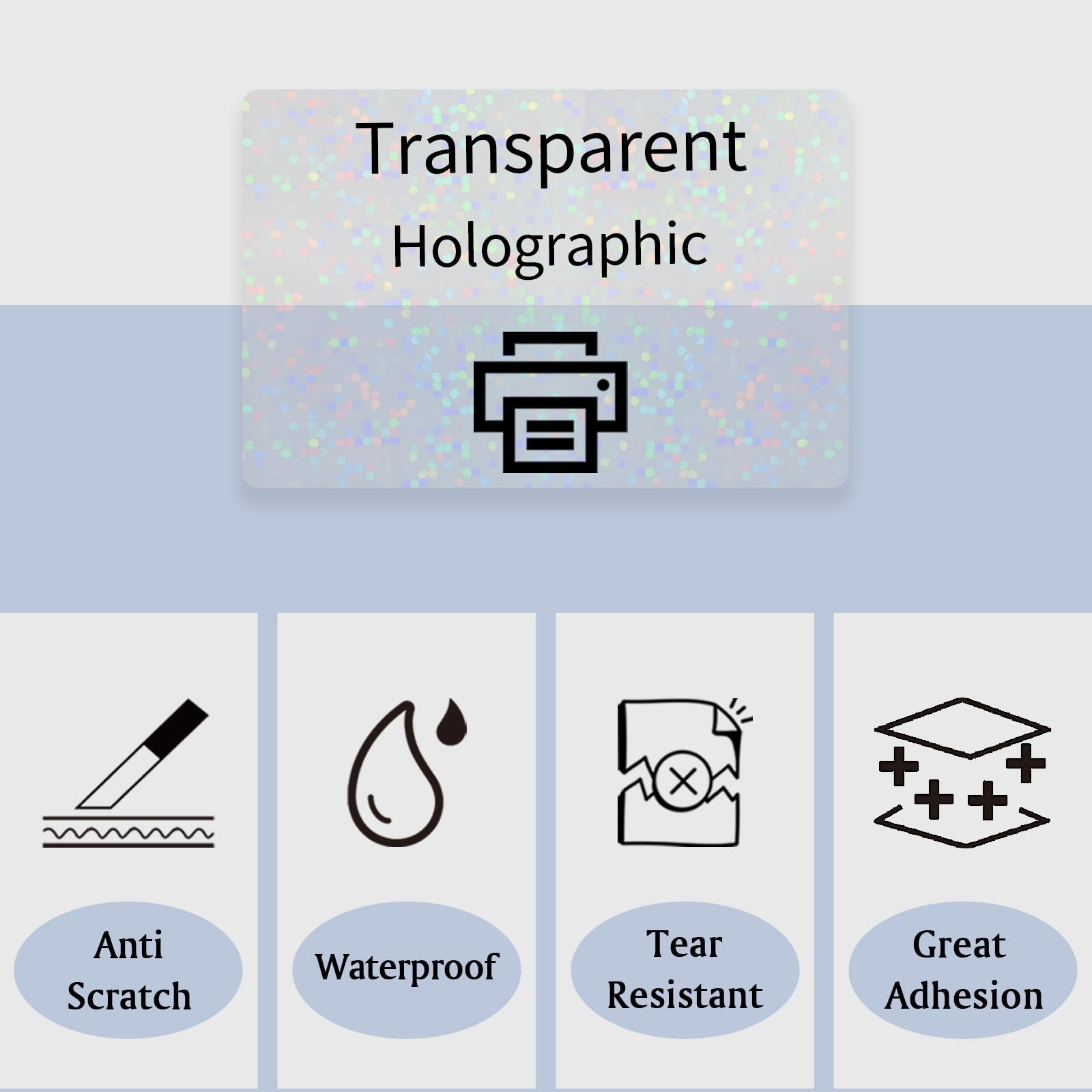 Clear Holographic Dot,Transpar - огляд і ціна Ink Blotter Paper