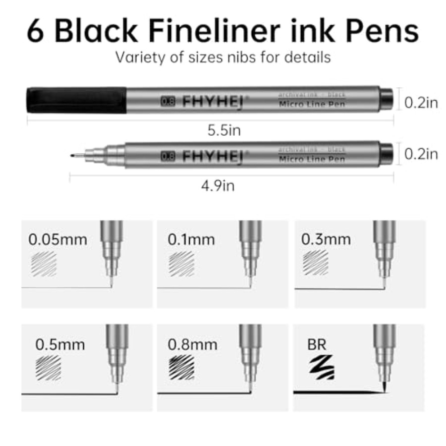 Micro Fineliner Drawing Art Pe - огляд і ціна Archive Box Set