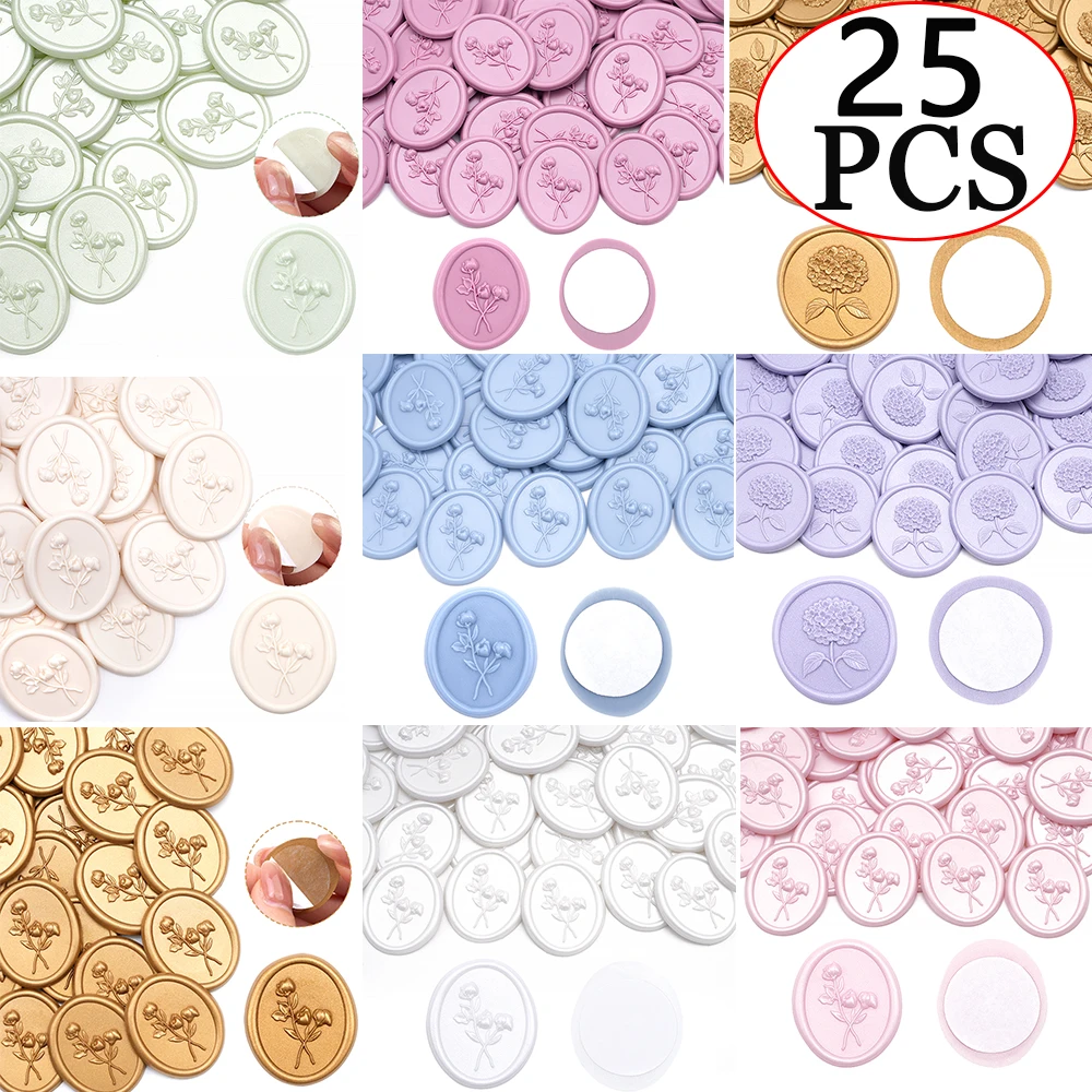 25pcs/set 3D Floral Wax Seal S - огляд і ціна Wax Seal Stamp Set
